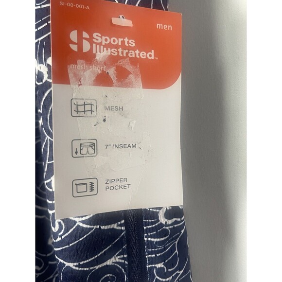 Sports Illustrated Men’s 7” Mesh Zippered Pocket Shorts Sz XXL New - Picture 5 of 9